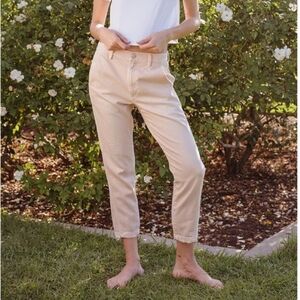 Amo Slouch Trouser in Pale Pink